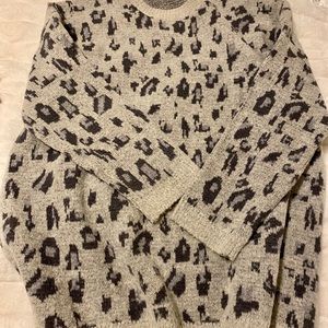 Leopard print sweater